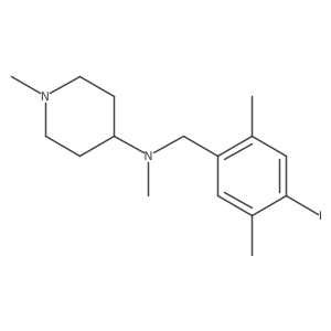 N-[(4-iodo-2,5-dimethylphenyl)methyl]-N,1-dimethylpiperidin-4-amine Structure
