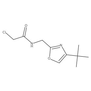 N-[(4-tert-butyl-1,3-oxazol-2-yl)methyl]-2-chloroacetamide结构式