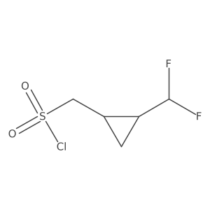 [(1S,2R)-2-(Difluoromethyl)cyclopropyl]methanesulfonyl chloride Structure