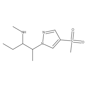 [2-(4-methanesulfonyl-1H-pyrazol-1-yl)pentan-3-yl](methyl)amine Structure