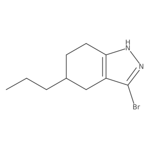 3-bromo-5-propyl-4,5,6,7-tetrahydro-2H-indazole结构式