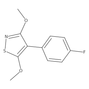 4-(4-Fluorophenyl)-3,5-dimethoxy-1,2-thiazole Structure