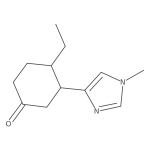 4-ethyl-3-(1-methyl-1H-imidazol-4-yl)cyclohexan-1-one Structure