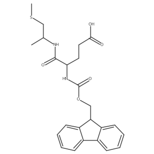4-({[(9H-fluoren-9-yl)methoxy]carbonyl}amino)-4-{[1-(methylsulfanyl)propan-2-yl]carbamoyl}butanoic acid结构式