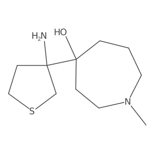 4-(3-Aminothiolan-3-yl)-1-methylazepan-4-ol Structure