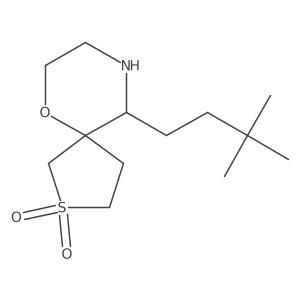 10-(3,3-Dimethylbutyl)-6-oxa-2lambda6-thia-9-azaspiro[4.5]decane-2,2-dione结构式