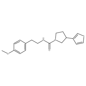 N-(4-methoxyphenethyl)-3-(thiophen-3-yl)pyrrolidine-1-carboxamide Structure