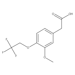 [3-Methoxy-4-(2,2,2-trifluoroethoxy)-phenyl]-acetic acid Structure