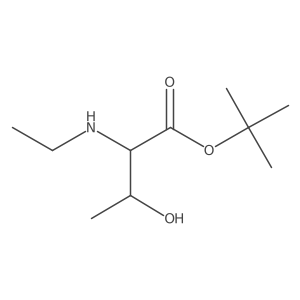 tert-butyl (2S,3R)-2-(ethylamino)-3-hydroxybutanoate结构式