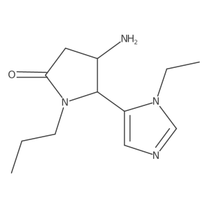 4-amino-5-(1-ethyl-1H-imidazol-5-yl)-1-propylpyrrolidin-2-one Structure