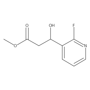 methyl (3R)-3-(2-fluoropyridin-3-yl)-3-hydroxypropanoate结构式