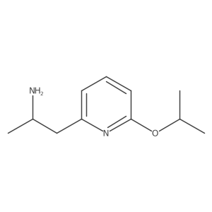 (2S)-1-[6-(propan-2-yloxy)pyridin-2-yl]propan-2-amine结构式