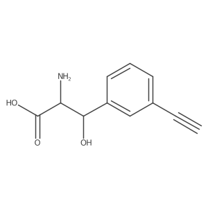2-Amino-3-(3-ethynylphenyl)-3-hydroxypropanoic acid结构式
