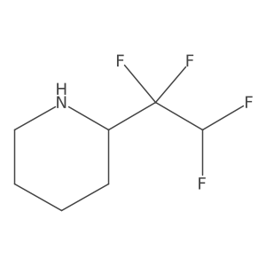 2-(1,1,2,2-Tetrafluoroethyl)piperidine结构式