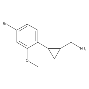 [2-(4-Bromo-2-methoxyphenyl)cyclopropyl]methanamine结构式