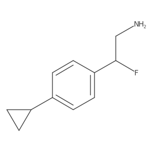 2-(4-Cyclopropylphenyl)-2-fluoroethan-1-amine Structure