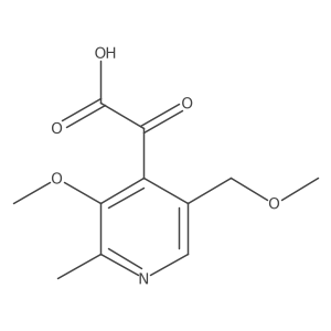 2-[3-Methoxy-5-(methoxymethyl)-2-methylpyridin-4-yl]-2-oxoacetic acid Structure