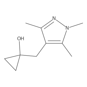 1-[(trimethyl-1H-pyrazol-4-yl)methyl]cyclopropan-1-ol Structure