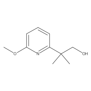 2-(6-Methoxypyridin-2-yl)-2-methylpropan-1-ol结构式