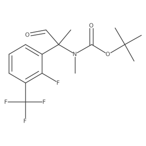 tert-butyl N-{2-[2-fluoro-3-(trifluoromethyl)phenyl]-1-oxopropan-2-yl}-N-methylcarbamate Structure