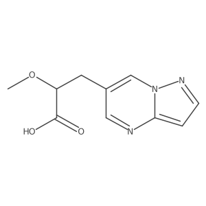 2-Methoxy-3-{pyrazolo[1,5-a]pyrimidin-6-yl}propanoic acid结构式