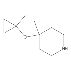 4-Methyl-4-(1-methylcyclopropoxy)piperidine Structure