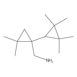 [2,2-Dimethyl-1-(2,2,3,3-tetramethylcyclopropyl)cyclopropyl]methanamine结构式