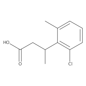 3-(2-Chloro-6-methylphenyl)butanoic acid结构式