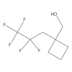 [1-(2,2,3,3,3-Pentafluoropropyl)cyclobutyl]methanol结构式