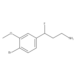 3-(4-Bromo-3-methoxyphenyl)-3-fluoropropan-1-amine Structure