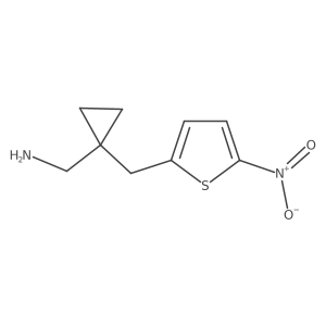 {1-[(5-Nitrothiophen-2-yl)methyl]cyclopropyl}methanamine结构式