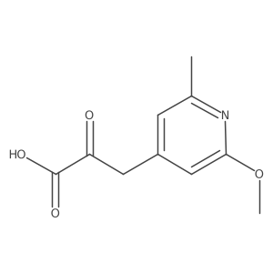 3-(2-Methoxy-6-methylpyridin-4-yl)-2-oxopropanoic acid Structure
