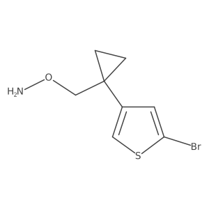 O-{[1-(5-bromothiophen-3-yl)cyclopropyl]methyl}hydroxylamine Structure