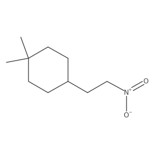 1,1-Dimethyl-4-(2-nitroethyl)cyclohexane结构式