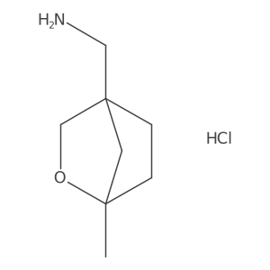 (1-Methyl-2-oxabicyclo[2.2.1]heptan-4-yl)methanamine;hydrochloride结构式