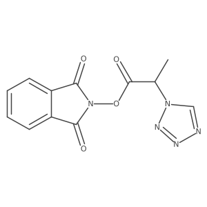 1,3-dioxo-2,3-dihydro-1H-isoindol-2-yl (2S)-2-(1H-1,2,3,4-tetrazol-1-yl)propanoate Structure