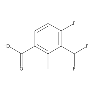 3-(Difluoromethyl)-4-fluoro-2-methylbenzoic acid Structure