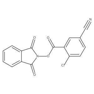 1,3-dioxo-2,3-dihydro-1H-isoindol-2-yl 2-chloro-5-cyanobenzoate Structure