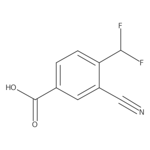 3-Cyano-4-(difluoromethyl)benzoic acid结构式