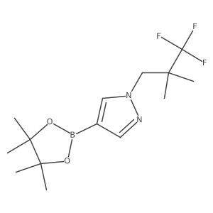 4-(4,4,5,5-Tetramethyl-1,3,2-dioxaborolan-2-yl)-1-(3,3,3-trifluoro-2,2-dimethylpropyl)-1H-pyrazole Structure