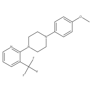 1-(4-Methoxyphenyl)-4-[3-(trifluoromethyl)pyridin-2-yl]piperazine结构式