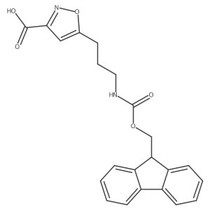 5-[3-(9H-Fluoren-9-ylmethoxycarbonylamino)propyl]-1,2-oxazole-3-carboxylic acid Structure