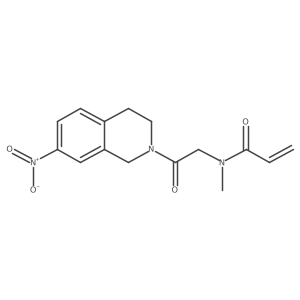 N-Methyl-N-[2-(7-nitro-3,4-dihydro-1H-isoquinolin-2-yl)-2-oxoethyl]prop-2-enamide Structure
