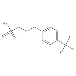 3-[4-(Trifluoromethyl)phenyl]propane-1-sulfonamide结构式
