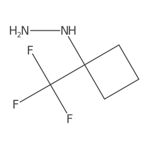 (1-(Trifluoromethyl)cyclobutyl)hydrazine结构式