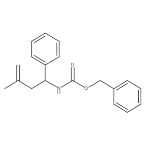 benzyl N-(3-methyl-1-phenylbut-3-en-1-yl)carbamate Structure
