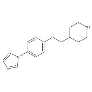 5-(1H-imidazol-1-yl)-2-[(piperidin-4-yl)methoxy]pyridine Structure