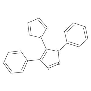 1,4-diphenyl-5-(1H-pyrrol-1-yl)-1H-1,2,3-triazole结构式