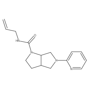 N-(prop-2-en-1-yl)-5-(pyridin-2-yl)-octahydropyrrolo[3,4-b]pyrrole-1-carboxamide Structure