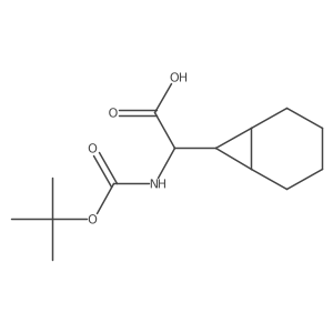 (2S)-2-(Bicyclo[4.1.0]heptan-7-yl)-2-((tert-butoxycarbonyl)amino)acetic acid结构式